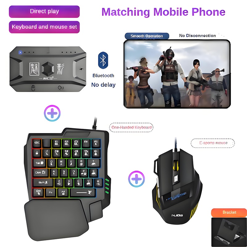 Gaming Keyboard Mouse And Headset Combo - M1 Pro Gamepad Mobile Phone Game