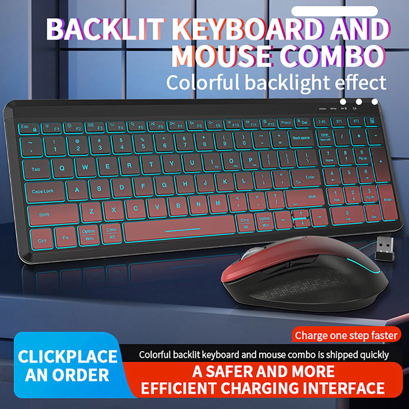 RGB Backlit Silent Wireless Ke - Gaming Keyboard And Mouse For Xbox recension och pris