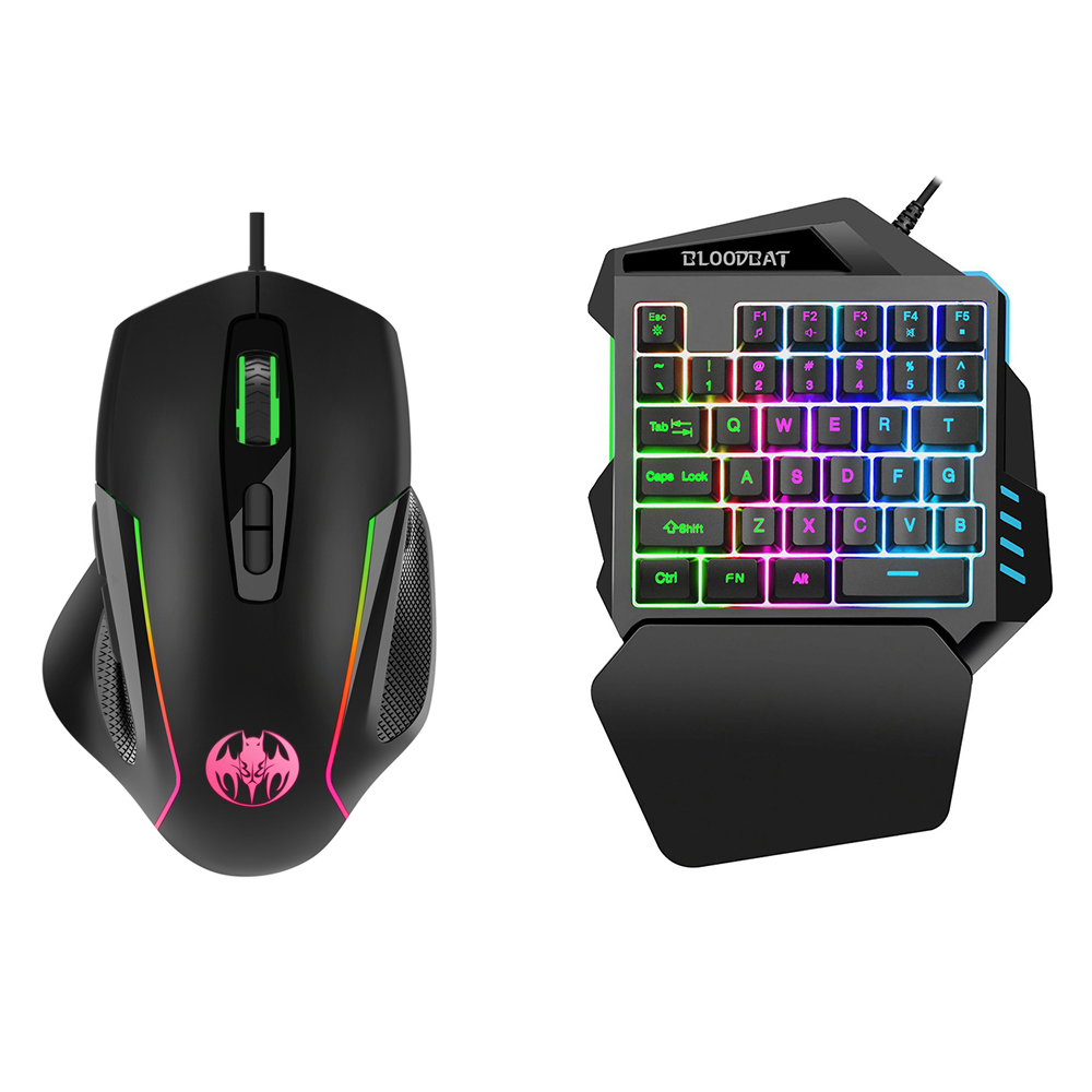 One-Handed RGB Gaming Keyboard - Gaming Keyboard And Mouse For Xbox recension och pris