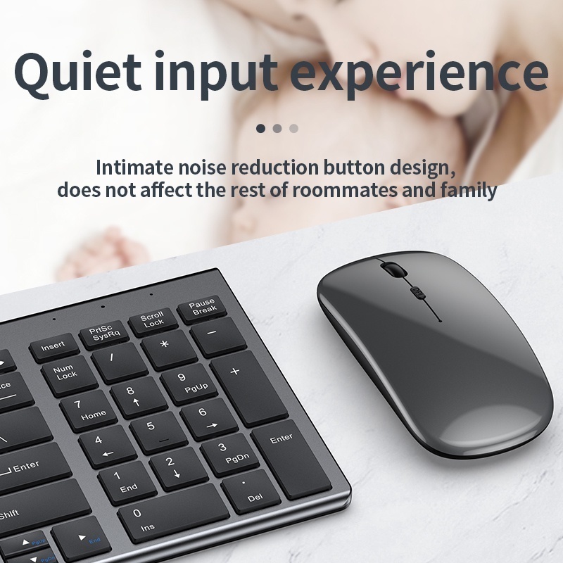Jomaa Slim Rechargeable Blueto - Gaming Keyboard Mouse And Headset Combo recension och pris