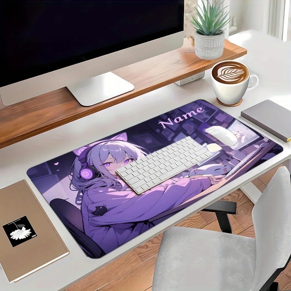 Anime Girl Gaming Large Desk M - Gaming Keyboard Name recension och pris