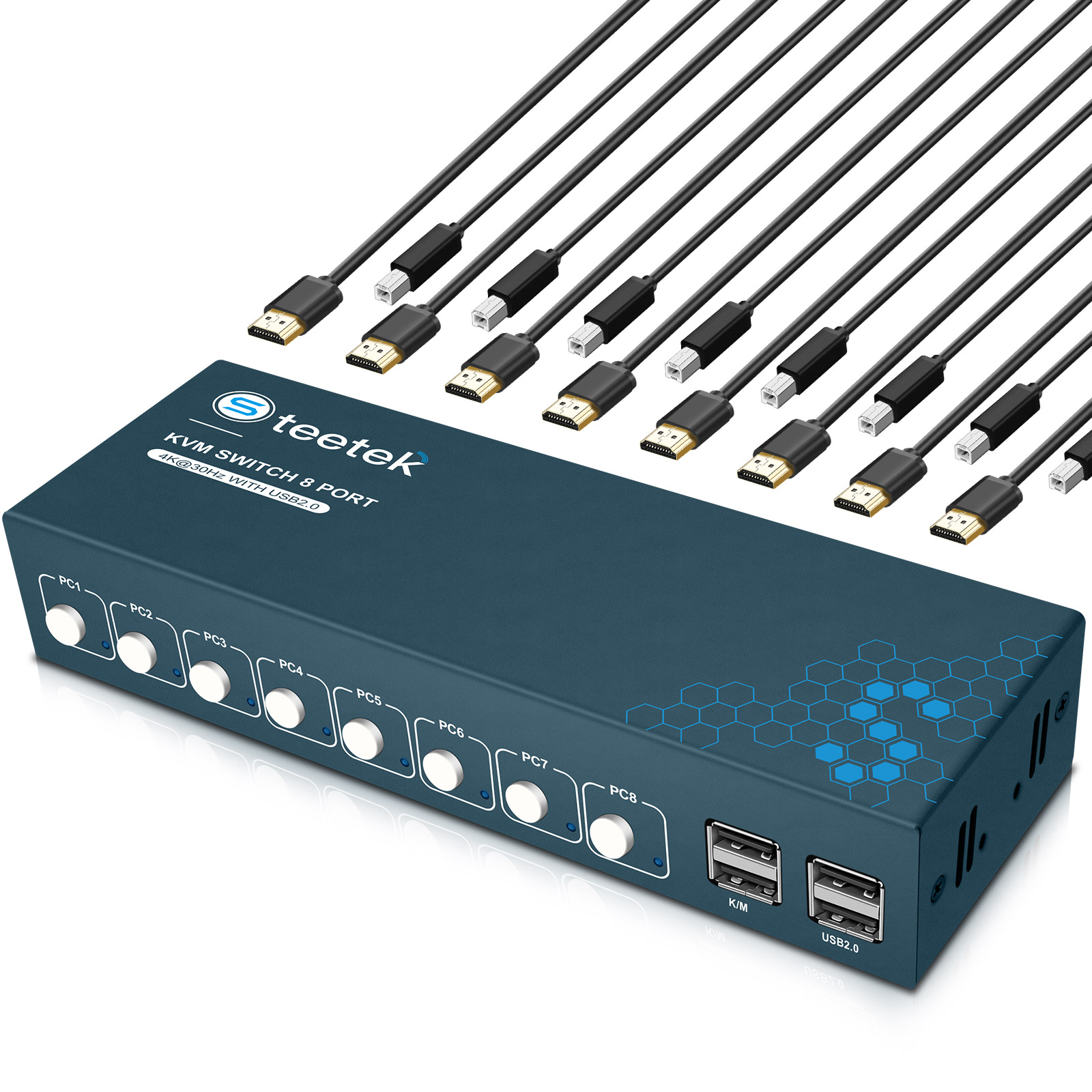 KVM Switch 8 Port HDMI KVM Swi - Gaming Keyboard And Mouse For Xbox recension och pris