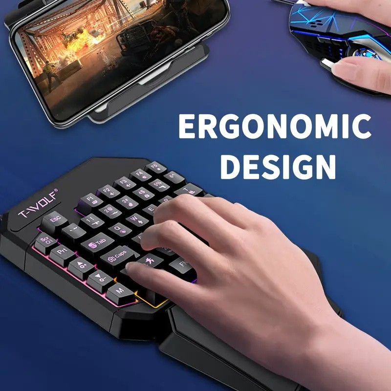 FocusOnPC TF900 2-in-1 Mobile  - Gaming Keyboard Mouse And Headset Combo recension och pris