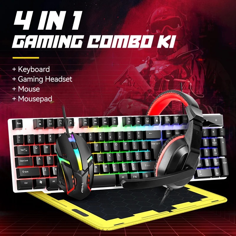 NEW USB Keyboard And Mouse Gam - Gaming Keyboard Mouse And Headset Combo recension och pris