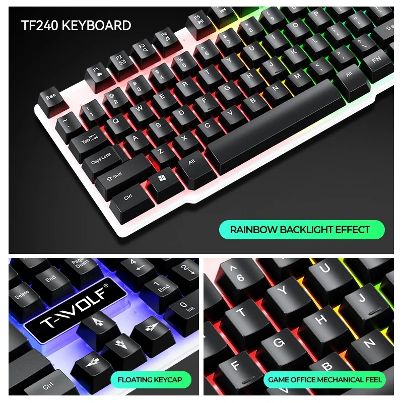 NEW USB Keyboard And Mouse Gam - Gaming Keyboard Mouse And Headset Combo recension och pris