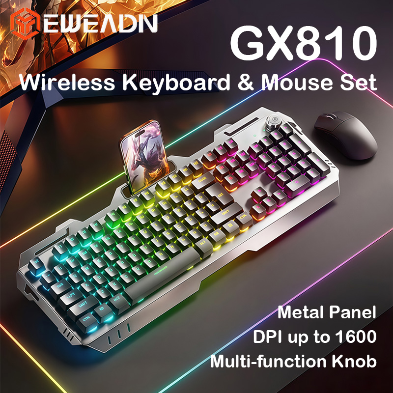 EWEADN GX810 Wireless Keyboard - Gaming Keyboard Mouse And Headset Combo recension och pris